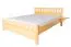 Kinderbett / Jugendbett Kiefer massiv Vollholz natur 67, inkl. Lattenrost - Abmessung 140 x 200 cm