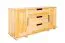 Kommode Kiefer massiv Vollholz natur 004 - Abmessung 80 x 160 x 47 cm (H x B x T)