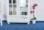 Vitrine Kiefer massiv Vollholz weiß Junco 34 - Abmessungen: 195 x 80 x 35 cm (H x B x T)