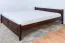 Jugendbett Kiefer massiv Vollholz Walnussfarben 77C, inkl. Lattenrost - 180 x 200 cm (B x L)