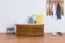 Truhe Kiefer massiv Vollholz Eichefarben Rustikal 180 – Abmessung: 51 x 120 x 46 cm (H x B x T)