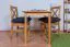 Tisch Kiefer massiv Vollholz Erlefarben Junco 228A (eckig) - 70 x 100 cm (B x T)