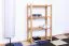 Schuhregal Buche Vollholz massiv Erlefarben Junco 223 - Abmessungen: 100 x 58 x 28 cm (H x B x T)