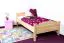 Kinderbett / Jugendbett Buche massiv Vollholz natur 113C, inkl. Lattenrost - 100 x 200 cm (B x L)
