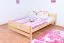 Kinderbett / Jugendbett Kiefer massiv Vollholz natur 83, inkl. Lattenrost - 140 x 200 cm (B x L)