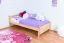Kinderbett / Jugendbett Buche massiv Vollholz natur 117, inkl. Lattenrost - 100 x 200 cm (B x L)