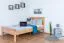 Kinderbett / Jugendbett "Easy Premium Line" K8, 120 x 200 cm Buche Vollholz massiv Natur