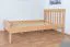 Kinderbett / Jugendbett "Easy Premium Line" K8, 120 x 200 cm Buche Vollholz massiv Natur
