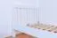 Jugendbett "Easy Premium Line" K8 inkl.1 Abdeckblende, 120 x 200 cm Buche Vollholz massiv weiß lackiert