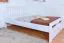 Jugendbett "Easy Premium Line" K8 inkl.1 Abdeckblende, 120 x 200 cm Buche Vollholz massiv weiß lackiert