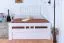 Jugendbett "Easy Premium Line" K8 inkl.1 Abdeckblende, 120 x 200 cm Buche Vollholz massiv weiß lackiert