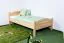 Kinderbett / Jugendbett Buche massiv Vollholz natur 113C, inkl. Lattenrost - 100 x 200 cm (B x L)