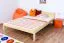 Doppelbett / Gästebett Kiefer massiv Vollholz natur 85, inkl. Lattenrost - Abmessung 160 x 200 cm