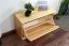 Schuhkommode Schuhschrank Kiefer Holz massiv, Farbe: Natur 45x72x29 cm, Massivholz Schuhschrank