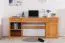 Schreibtisch Kiefer massiv Vollholz Erlefarben Pipilo 19 - Abmessungen: 78 x 182 x 54 cm (H x B x T)