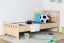 Kinderbett / Jugendbett Buche massiv Vollholz natur 109, inkl. Lattenrost - 80 x 200 cm (B x L)