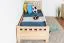 Kinderbett / Jugendbett Buche massiv Vollholz natur 109, inkl. Lattenrost - 80 x 200 cm (B x L)