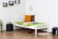 Einzelbett / Gästebett "Easy Premium Line" K1/ Voll, 90 x 190 Buche weiß lackiert