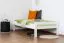Einzelbett / Gästebett "Easy Premium Line" K1/ Voll, 90 x 190 Buche weiß lackiert