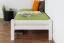 Einzelbett / Gästebett "Easy Premium Line" K1/ Voll, 90 x 190 Buche weiß lackiert