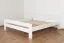 Jugendbett "Easy Premium Line" K6, 200 x 200 cm Buche Vollholz massiv weiß lackiert