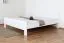 Doppelbett "Easy Premium Line" K6, 200 x 200 cm Buche Vollholz massiv weiß lackiert