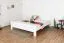 Jugendbett "Easy Premium Line" K6, 200 x 200 cm Buche Vollholz massiv weiß lackiert