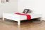 Jugendbett "Easy Premium Line" K6, 200 x 200 cm Buche Vollholz massiv weiß lackiert