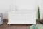 Truhe Kiefer massiv Vollholz weiß 180 – 50 x 120 x 48 cm (H x B x T)