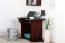 Schreibtisch Kiefer massiv Vollholz Walnussfarben Junco 197 - Abmessungen: 75 x 100 x 60 cm (H x B x T)