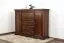 Kommode Sentis 13, Farbe: Dunkelbraun - 117 x 158 x 46 cm (H x B x T)