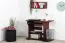 Schreibtisch Kiefer massiv Vollholz Walnussfarben Junco 197 - Abmessungen: 75 x 100 x 60 cm (H x B x T)