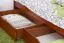 Buche Massivholzbett 140 x 200 cm Kirsche