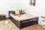 Bett Buche 140 x 200 cm Schokobraun