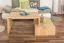 Beistelltisch Couchtisch Eiche Massivholz Farbe: Natur 50x100x60 cm