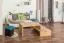Beistelltisch Couchtisch Eiche Massivholz Farbe: Natur 50x100x60 cm