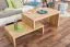 Beistelltisch Couchtisch Eiche Massivholz Farbe: Natur 50x100x60 cm