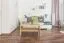 Beistelltisch Couchtisch Eiche Massivholz Farbe: Natur 50x100x60 cm