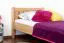 Kinderbett / Jugendbett Buche massiv Vollholz natur 107, inkl. Lattenrost - Abmessung 90 x 200 cm (B x L)