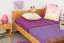 Kinderbett / Jugendbett Kiefer massiv Vollholz Erlefarben 78, inkl. Lattenrost - 100 x 200 cm