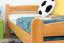 Kinderbett / Jugendbett Kiefer massiv Vollholz Erlefarben 84, inkl. Lattenrost - 100 x 200 cm