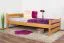 Kinderbett / Jugendbett Kiefer massiv Vollholz Erlefarben 84, inkl. Lattenrost - 100 x 200 cm