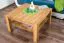 Wohnzimmertisch Eiche Massivholz Farbe: Natur 50x80x80 cm