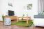 Couchtisch Eiche Massivholz Farbe: Natur 50x80x80 cm