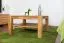 Couchtisch Eiche Massivholz Farbe: Natur 50x80x80 cm