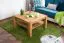 Couchtisch Eiche Massivholz Farbe: Natur 50x80x80 cm