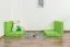 Sitzkissen 2er-Set für Kinderbett / Etagenbett / Funktionsbett Tim - Farbe: Grün