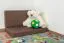 Sitzkissen 2er-Set für Kinderbett / Etagenbett / Funktionsbett Tim - Farbe: Braun