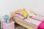 Kinderbett / Jugendbett Kiefer massiv Vollholz natur 82, inkl. Lattenrost - 100 x 200 cm (B x L)