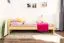 Kinderbett / Jugendbett Kiefer massiv Vollholz natur 82, inkl. Lattenrost - 100 x 200 cm (B x L)